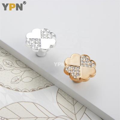 China YPN Modern Pull Push Handles Wardrobe Sideboard Handles Furniture Handles Crystal Knob Plastic Knob for sale