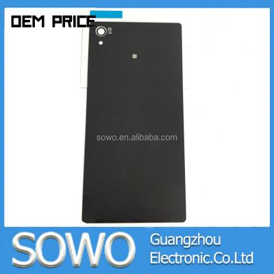 China Premium TPU Battery Door Housing For Sony Xperia Z5+ Back Glass Cover With Adhesive Tape Sticker for sale