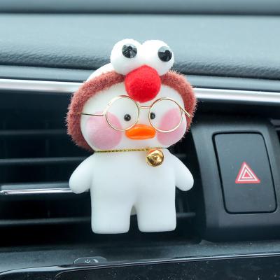 China Cute Yellow Car Air Conditioning Duckling Duckling Air Mouth Clip Hyaluronic Acid Duck Car Pendant Cute Yellow Mouth Pendant Net Red for sale