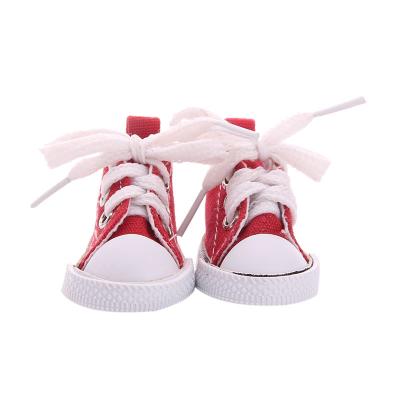 China Cartoon Toy Spot American doll 5cm cut canvas shoes low 6 point bjd doll canvas shoes for sale