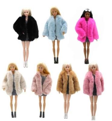 China Hot 29cm Doll Accessories Clothes Toy Rabbit Fur Plush Coat Jacket Fashion for sale