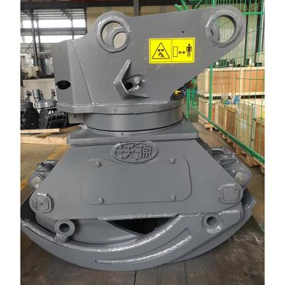 China Excavator Attachment Excavator Grapple Xuvol 90P Log Grapple For 4 To 9 Ton Excavator Grabs With 360 Spin Timber Grapple for sale