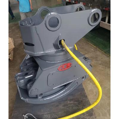 China Excavator Attachment Grapple Woyuan 100P Electronically Controlled Log Grab For 10 Ton Excavator With 360 Hydraulic Rotating Timber Grapple for sale