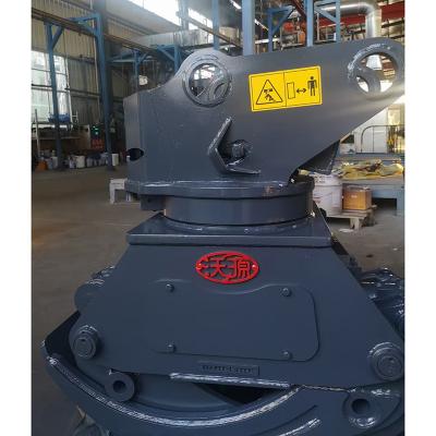 China Excavator Attachment Excavator Grapple Woyuan 100P Electronically Controlled Log Grab For 10 Ton Excavator With 360 Rotation Grapples for sale