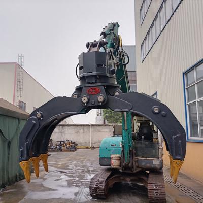 China Excavator Grapple Attachment Grabs WYJ150S OEM Grapple For 10 To 20 Ton Excavator With Double Cylinder Stone Grapple for sale