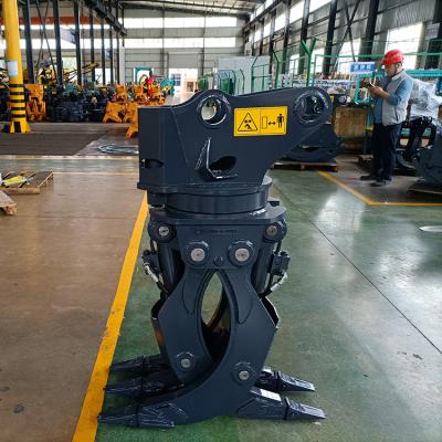 China Excavator Grapple Attachment Grapple Bucket WYJ100S OEM Log Grapple For 6 To 10 Ton Excavator With Double Cylinder Grapple for sale