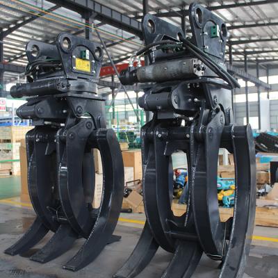 China Excavator Grapple Attachment Grapples WYJ150Z Excavator Grapple For 10 To 15 Ton Excavator With 360 Rotation Hydraulic Sugar Cane Grapple for sale