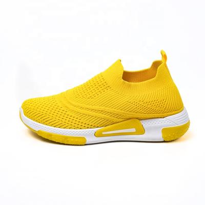 China CUSHIONING wholesale 2021Newest yellow womne sport shoes fashion durable Non-lacing basic women's sneakers for sale