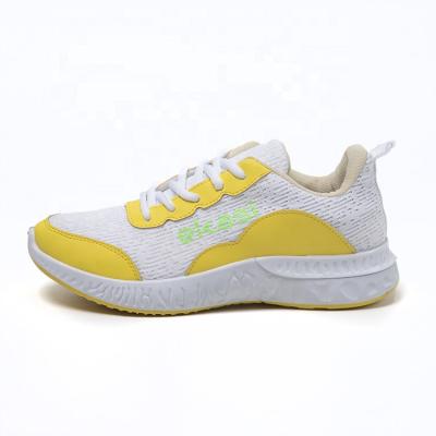 China CUSHIONING high quality women running casual shoes leather knitted breathable wholesale cheap durable non slip soft woman sport shoes for sale