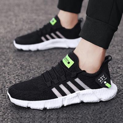 China CUSHIONING OEM Logo Factory Shoe Latest Men's Black Breathable Casual Shoes Easy Men's Sports Shoes for sale