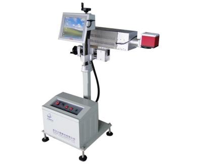 China High Speed ​​Traceability Scanner CO2 Laser Flying Date Code Machine For Plastics Package for sale