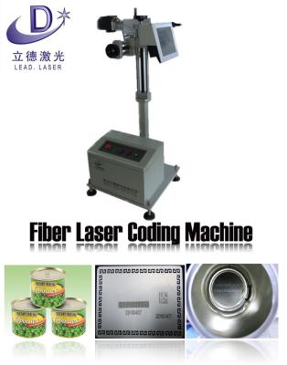 China Applied Traceability Food Conveyor Belt 30W Fiber Laser Date Code Flying Machine for sale