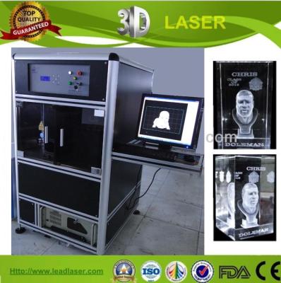 China 3D 3D photography applied fasten gear glass inside laser engraving machine for sale