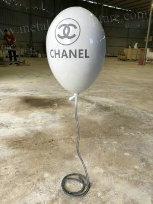 China Balloon Shape Stainless Steel Sculpture / Outdoor Kinetic Sculpture For Park Theme for sale