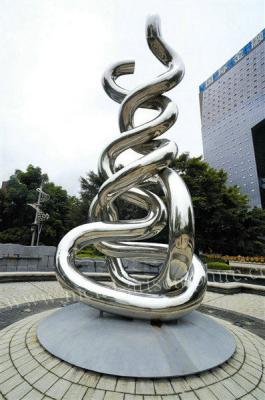 China Contemporary Stainless Steel Garden Sculptures / Handmade Garden Sculptures for sale