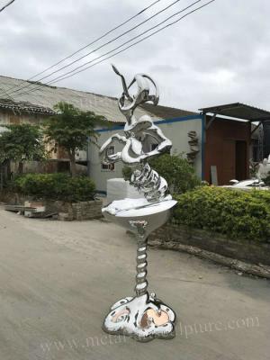 China Esculturas abstractas famosas del estilo antiguo/esculturas al aire libre del arte del metal para la yarda en venta