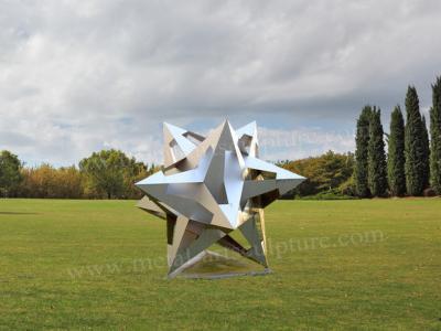 China Escultura exterior moderna da forma de Pentastar com efeito matte como a decoração de Real Estate à venda