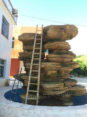 China Decoration Large Outdoor Statues Rockery Sculpture Corrosion Resistance for sale