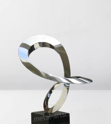 China Customized Metal Art Sculpture Stainless Steel Metal Sculpture As Indoor Ornament for sale