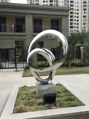 China Abstract Metal Landscape Large Outdoor Statues With Unique Design for sale