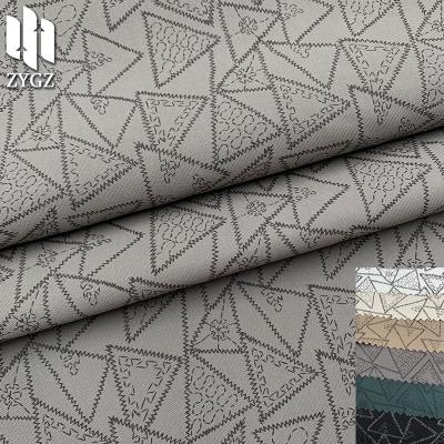 China New Memory Polyester Geometric Digital Print 270gsm Fabric Coat Jacket Bag Shoe Thick Laminated Hot Material for sale