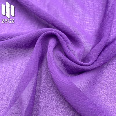 China Polyester Chiffon Rock Texture Crinkle Style Tulle Fabric Fashion Nano QUICK DRY Crinkle Fabric for sale