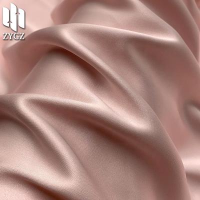 China New 170gsm Acetic Acid Wrinkle Resistant Silky Shiny Fabric Pajama Suspender Dress Wedding Dress Evening Dress Satin Fabric for sale