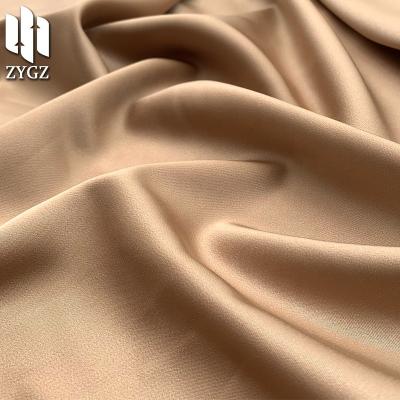 China Thin Waller Wrinkle Boutique Suit Fabric Polyester Velvet Satin Dress Resistant Elastic Blouse Fabric Wholesale for sale