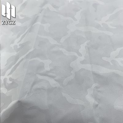 China Wind Proof Fashion Camouflage Jacquard Apparel Striping Bags Shoes Double Sided Jacquard Satin Fabric for sale