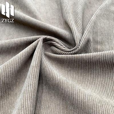 China Wholesale Organic Polyester Corduroy Fabric 16w Corduroy Clothing Fabric Elastic for sale