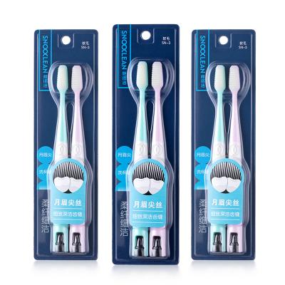 China Silicone Bristle Home Toothbrush For Sensitive Eras Adult Nano Toobrush With Rubber Bristles for sale