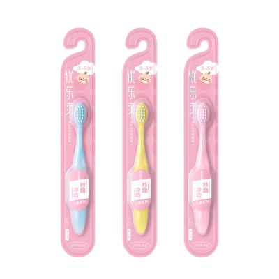 China Home Soft Bristles Baby Toothbrush With Silicone Rubber Kids Toothbrush For 3-5 Years Old for sale