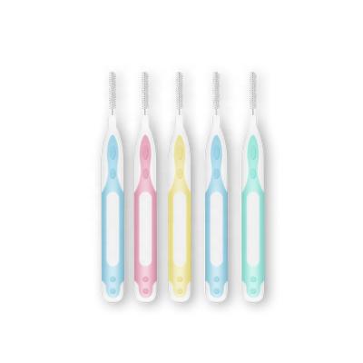 China Home-use reusable dental floss selection colored brush interdental floss slot between teeth cleaning manufacture low moq low price for sale