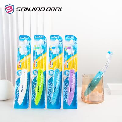 China Customized Travel Foldable Toothbrush For Hotel And Home Logo Handle BPA Free Charcoal Organic Biodegradable Adult Soft Bristle Brush for sale