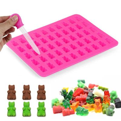 China Mini Stocked 12 Bear Shaped Silicone Cake Mold For Chocolate Desserts Pudding Cakes Making Molds Bake Bakeware Decorating Tools for sale