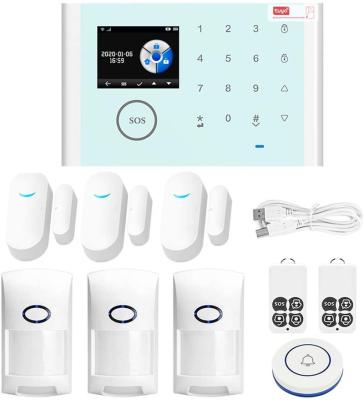 China Tuya 433MHz Wireless Security Alarm System Tuya 433MHz Wireless Alarm System WIFI Alarm Host Host RFID Multi-Language Anti-theft Host 21030501 for sale