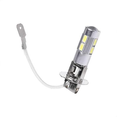 China Super Bright Auto Car Light H3 LED Daytime Running Light H3 LED Fog Light Bulb 10SMD 5630 5730 LED Bulb H3 for sale