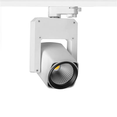 China EU Single Phase 3/4-wire CRI90 Anti-glare Flicker Free Adapter Combo 20W-30W COB LED Track Light for sale