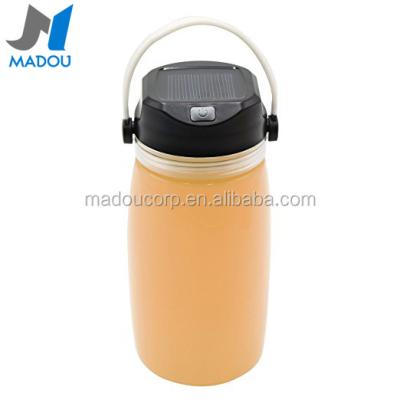 China Madou Silicone Foldable Cup Bottle Viable with Solar Lantern Power Bank Function for sale