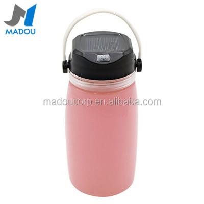 China Madou Usb Connector Solar Camping Viable Led Outdoor Sports Light Water Bottle for sale