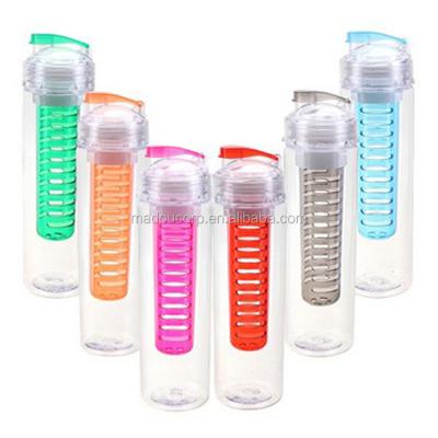 China Custom Flip Lid BPA Free Health Lemon Bicycle Bottle Madou Fruit Infused Sports Water Infuser Detox Bottle Tea Viable Filter Bottle for sale