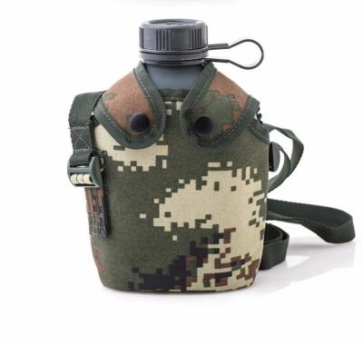 China 1000ml Viable Kettle Canteen Army Aluminum Military Bottle With Carry Pouch Increasing Aluminum Water Bottle Bike Sports Water Bottle for sale