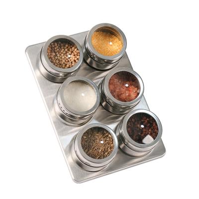 China Stored Comfortable Cooking Oily Magnetic Smoke Water Vapor Pakging Spice Tin for sale