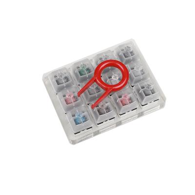 China Mechanical Acrylic Cherry MX Switch Tester With Keytop Puller Gift 12 Switch In One Tester Cherry MX Switches Mechanical Keyboard for sale