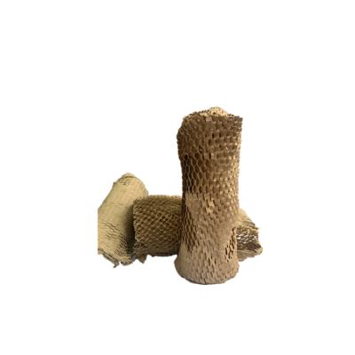 China Recycled Materials Kraft Paper Roll Environmentally Friendly Honeycomb Cushioning Envelope For Shipping Parcel for sale