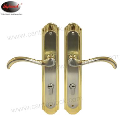 China Hyland OEM DH01SS Door Handle Plate Lock Lever Mortise Modern European Standard Door Lock Sets Aluminum Handles Locks for sale