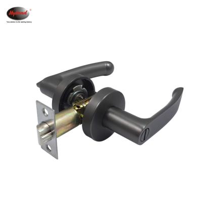 China Security Zinc Alloy Bathroom OEM LH855 BNBK HYLAND Leverset Handle Tubular Lock for sale