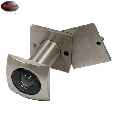 China Modern Wide Angle Square Type Door Hole Viewer , Hyland OEM DV11 Brass Material Wooden Door Viewer for sale