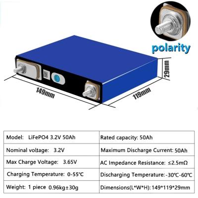 China Lifepo4 Battery Eve 3.2v 50ah Rechargeable Lithium Iron Phosphate Battery for sale