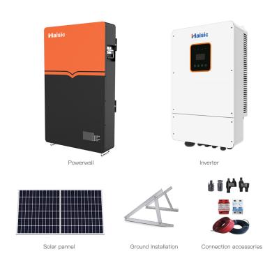 China 5kw 10kw 15kw Sistema de energía solar para el hogar Sistema híbrido de energía solar Kit completo Shenzhen en venta